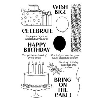 Spellbinders - Stempel "Birthday Basics" Clear Stamps Ranger by Simon Hurley 