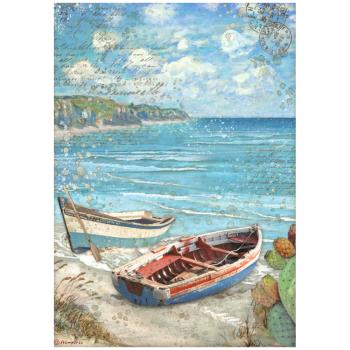 Stamperia - Decopatch Papier "Boats" Decoupage A4 - 6 Bogen 
