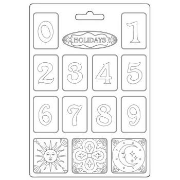 Stamperia - Gießform A4 "Numbers" Soft Mould