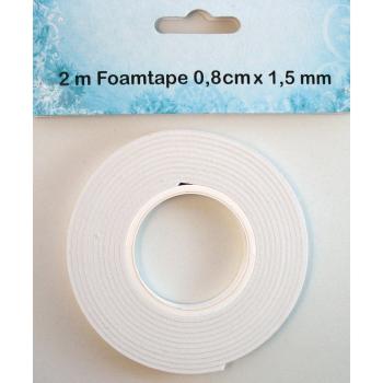Nellie's Choice - Schaumklebeband - 2m x 0,8cm x 1,5mm Foam Tape
