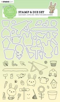 Studio Light - Stempel & Stanzschablone "Bunny Garden" Stamp & Dies