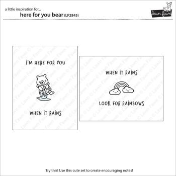 Lawn Fawn - Stempel "Here for You Bear" Clear Stamps