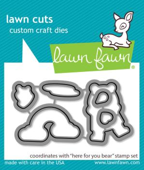 Lawn Fawn - Stanzschablone "Here for You Bear" Dies