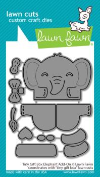 Lawn Fawn - Stanzschablone "Tiny Gift Box Elephant" Add-on Die