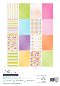 Creative Craft Lab - Studio Light - Designpapier "Egg-cellent" Paper Pack A5 - 24 Bogen
