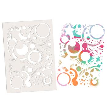 Polkadoodles - Schablone "Stars and Circles" Stencil  