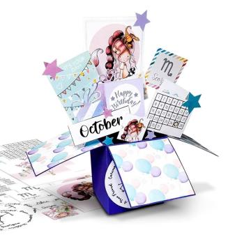 Polkadoodles Stanzteile "Zodiac" Die-Cut Toppers