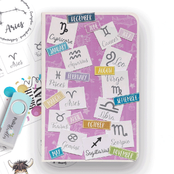 Polkadoodles Stanzteile "Zodiac" Die-Cut Toppers