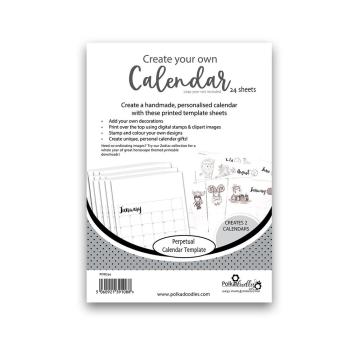 Polkadoodles DIY Kalender Kit "Perpetual" Calendar Template