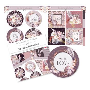 The Paper Boutique - Designpapier "Tropical Paradise" Paper Kit 8x8 Inch - 30 Bogen