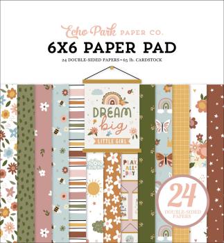 Echo Park - Designpapier "Dream Big Little Girl" Paper Pack 6x6 Inch - 24 Bogen