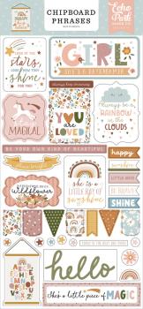 Echo Park - Sticker "Dream Big Little Girl" Chipboard 6x13 Inch