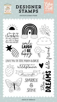 Echo Park - Stempelset "She Is A Wildflower" Clear Stamps