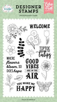 Echo Park - Stempelset "Where Flowers Bloom" Clear Stamps