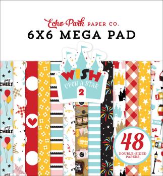 Echo Park - Designpapier "Wish Upon A Star 2" Cardmakers Mega Pad 6x6 Inch - 48 Bogen