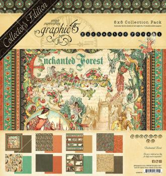 Graphic 45 - Designpapier "Enchanted Forest"  Deluxe Collectors Edition 8x8 Inch - 24 Bogen