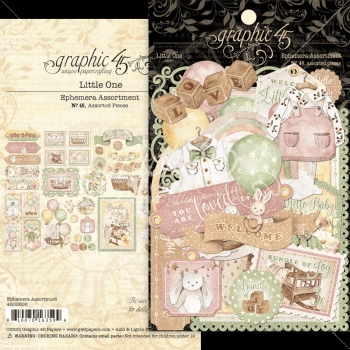 Graphic 45 - Stanzteile "Little One" Ephemera