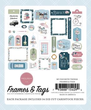 Carta Bella - Stanzteile & Anhänger "My Favorite Things" Ephemera Frames & Tags