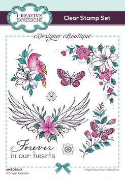 Creative Expressions - Stempelset A6 "Tranquil Garden" Clear Stamps