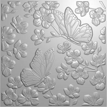 Creative Expressions - 3D Embossingfolder 6x6 Inch "Butterfly Garden" Prägefolder 