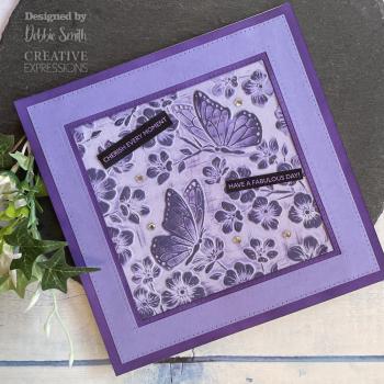 Creative Expressions - 3D Embossingfolder 6x6 Inch "Butterfly Garden" Prägefolder 