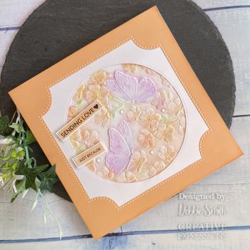 Creative Expressions - 3D Embossingfolder 6x6 Inch "Butterfly Garden" Prägefolder 