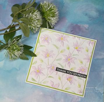 Creative Expressions - 3D Embossingfolder 6x6 Inch "Lovely Lilies" Prägefolder 