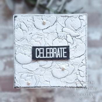 Creative Expressions - 3D Embossingfolder 6x6 Inch "Peony Blooms" Prägefolder 