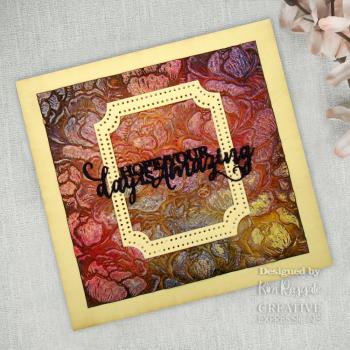 Creative Expressions - 3D Embossingfolder 6x6 Inch "Peony Blooms" Prägefolder 