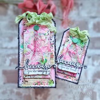 Creative Expressions - 3D Embossingfolder 6x6 Inch "Peony Blooms" Prägefolder 