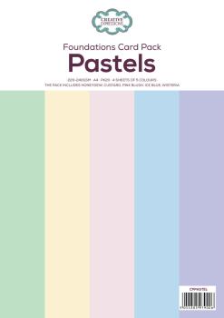 Creative Expressions - Cardstock "Foundations Card Pastels" Paper Pack A4 - 20 Bogen