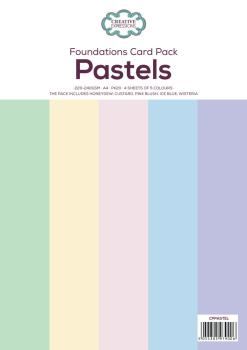 Creative Expressions - Cardsock "Foundations Card Pastels" Paper Pack A4 - 20 Bogen