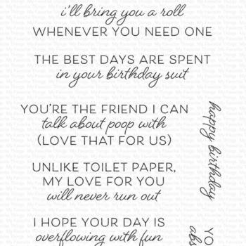 My Favorite Things Stempelset "Bathroom Banter" Clear Stamps