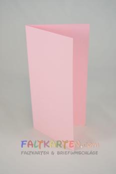 Faltkarte DIN Lang 240g/m² in babypink