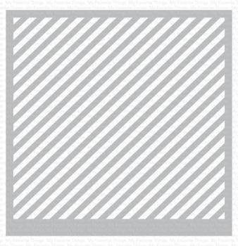 My Favorite Things - Schablone 6x6 Inch "Diagonal Stripes" Stencil