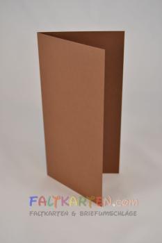 Faltkarte DIN Lang 240g/m² in schoko