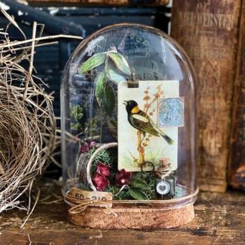 Tim Holtz - Idea Ology - Kuppel aus Glas "Reliquary Dome"