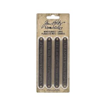 Tim Holtz - Idea Ology - Metall Elemente "Word Plaques Large"