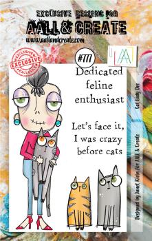 AALL and Create - Stempelset A7 "Cat Lady Dee" Clear Stamps