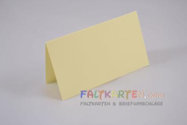 Tischkarte - Platzkarte 9 x 5 cm 240g/m² in hellgelb