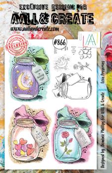 AALL and Create - Stempelset A5 "Love Preserves" Clear Stamps