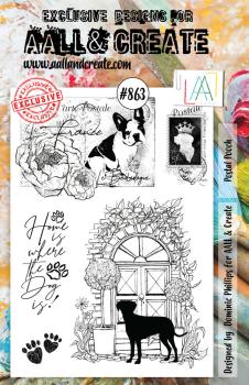 AALL and Create - Stempelset A5 "Postal Pooch" Clear Stamps