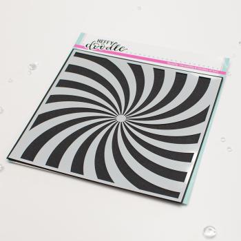 Heffy Doodle - Schablone 6x6 Inch "Candy Swirl" Stencil