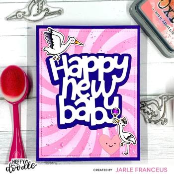 Heffy Doodle - Schablone 6x6 Inch "Candy Swirl" Stencil