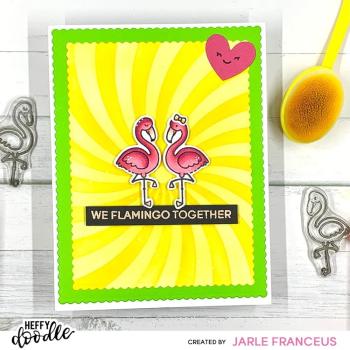 Heffy Doodle - Schablone 6x6 Inch "Candy Swirl" Stencil