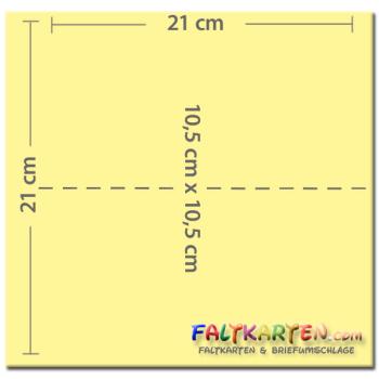 Faltkarte DIN Lang  240g/m²  in elfenbein