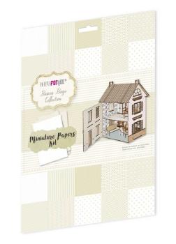 Papers For You - Miniatur Papier Set "Básicos Beige" Miniature Papers Kit - 10 Bogen