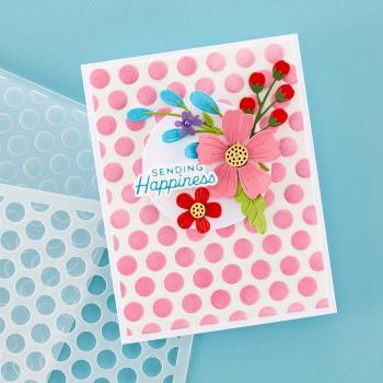 Spellbinders - Schablone "Puff Dotty" Stencil