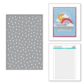 Spellbinders - Schablone "Raindrop" Stencil