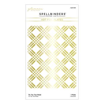Spellbinders - Heißfolien-Platte "Tic Tac Toe Plaid" Hot Foil Plate